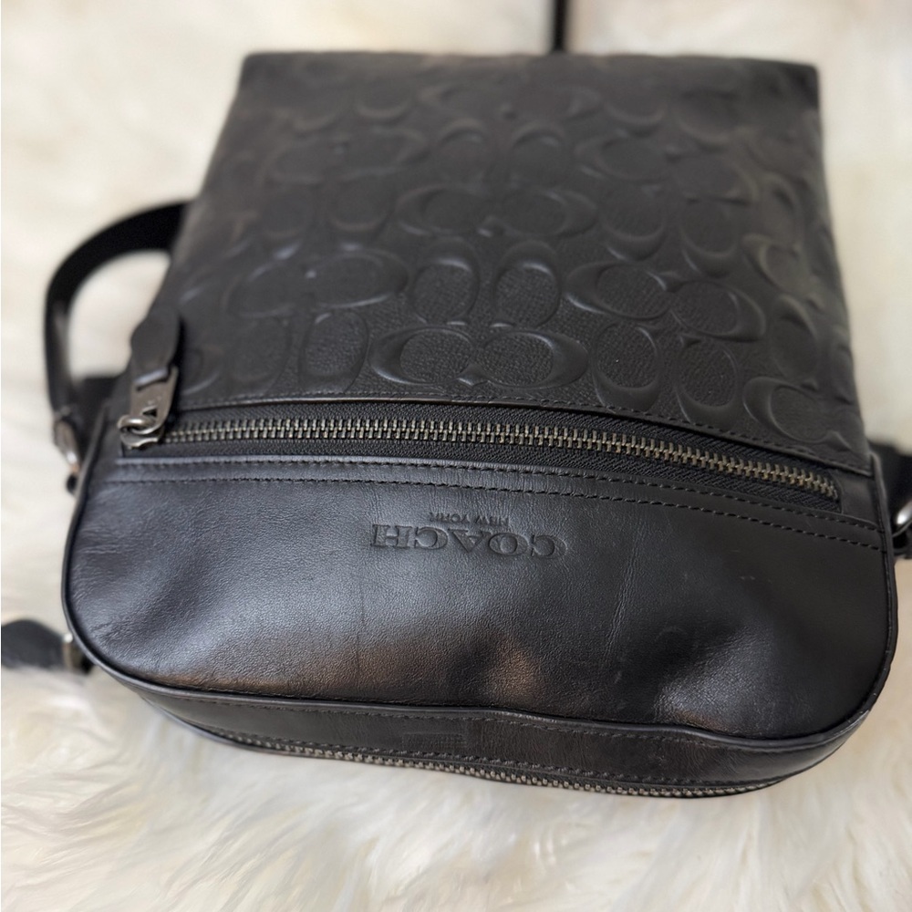 Coach Houston Flight Bag In Signature Leather. - Picture 4 of 11